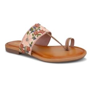 women’s embroidered toe ring flats