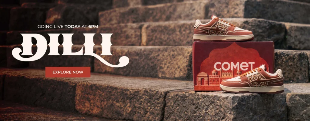 Deli x Comet Sneakers: A Bold New Drop Blending Indian Style and Streetwear web live now 1 2ac27d4d 80f5 4753 8616 cf1c7534bda7